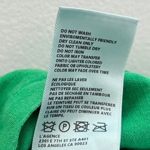 L'agence Cameron Green Belted Linen Long Shirt Dress Medium - Picture 9 of 15